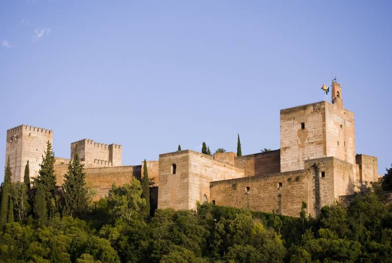 The Alcazaba - The citadel of the Alhambra in Granada